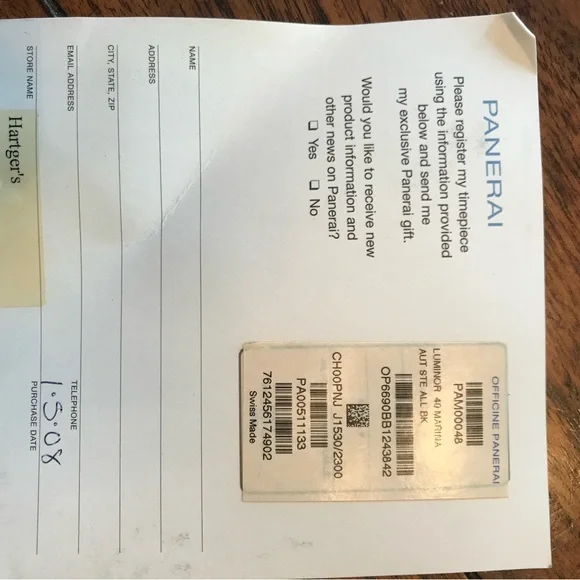 Men’s Panerai Luminor Marina 40mm Watch - Picture 4 of 10